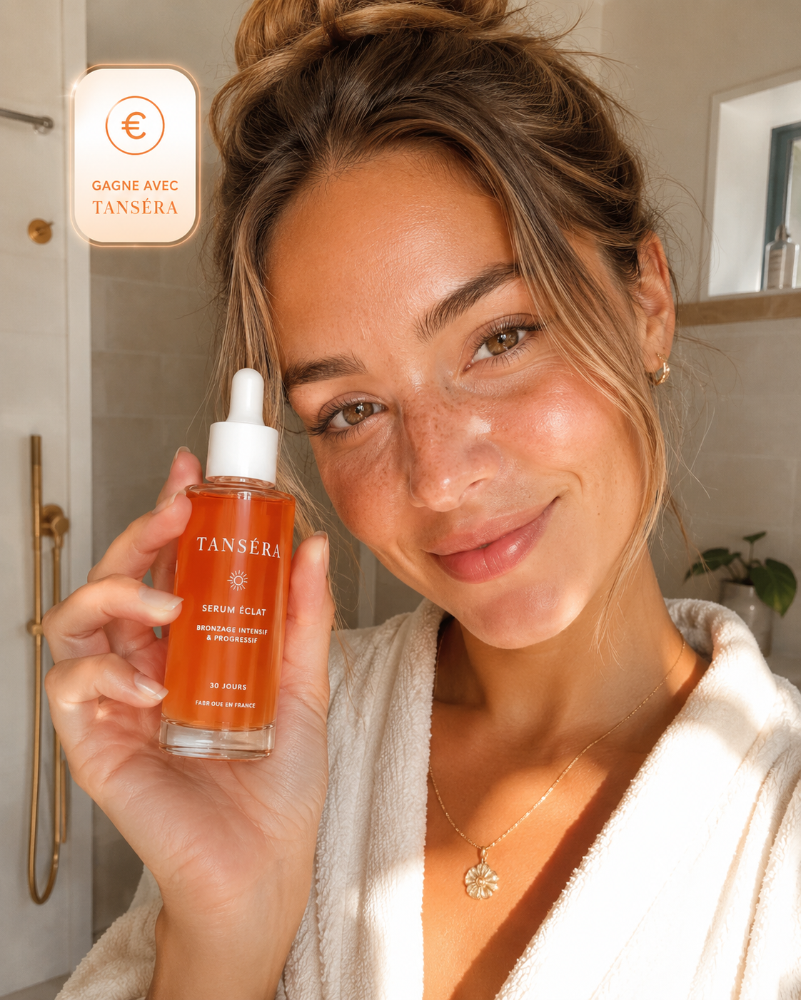 Créatrice Tanséra avec produit